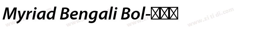Myriad Bengali Bol字体转换 Myriad Bengali Bol字体转换